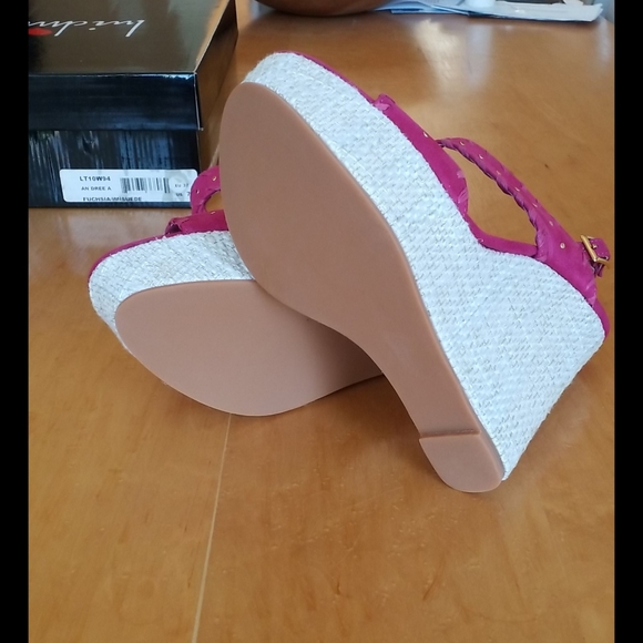 Fuchsia platform heels - Picture 6 of 9